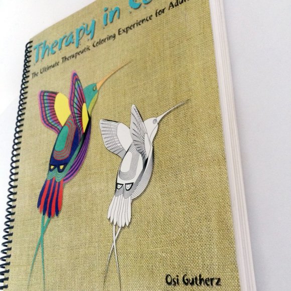 Therapy in Color - Coloring Book for Adults Multiple Subjects Like new - Picture 2 of 6